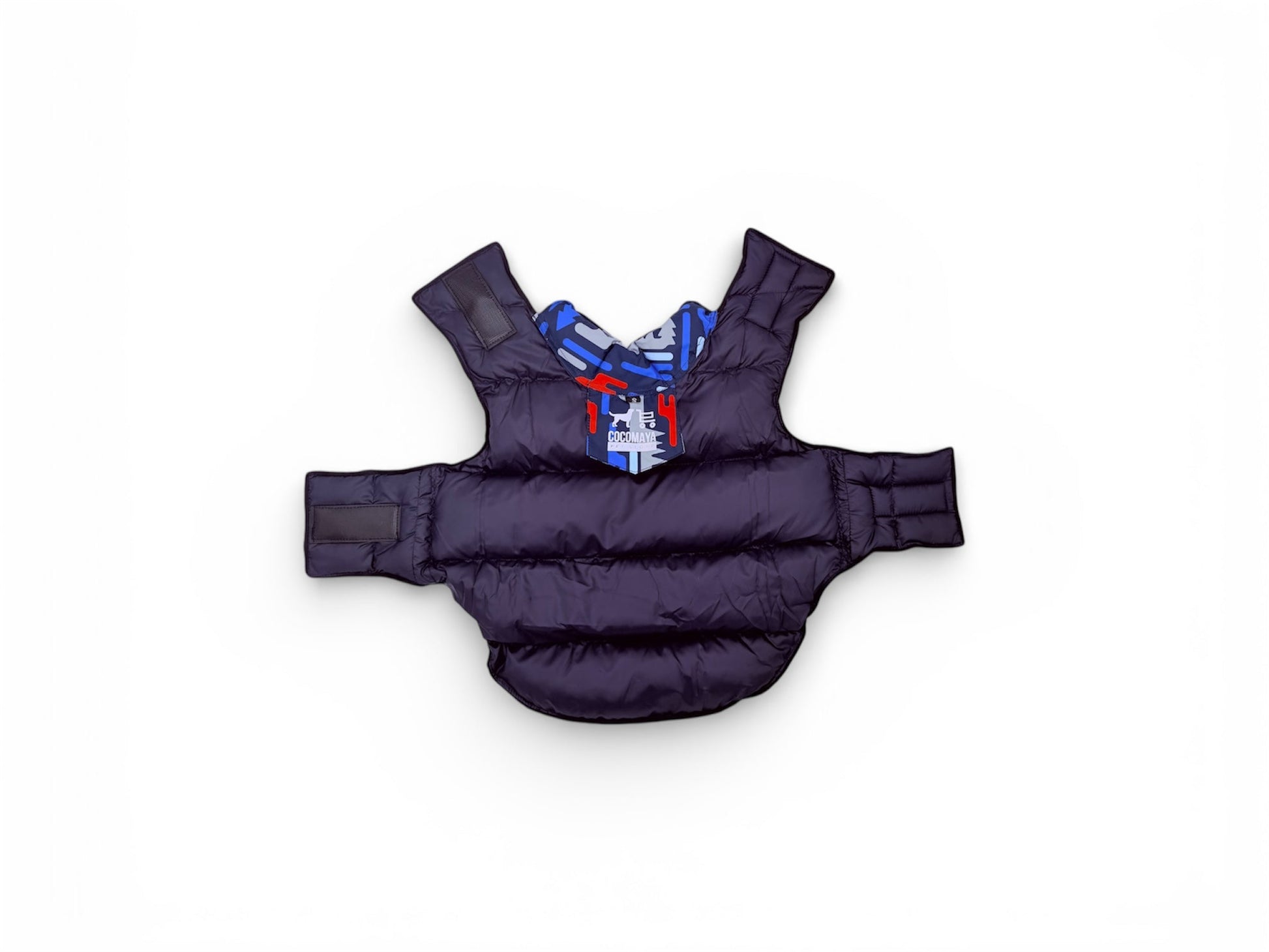 Dog Blue and Black Winter Adjustable Jacket