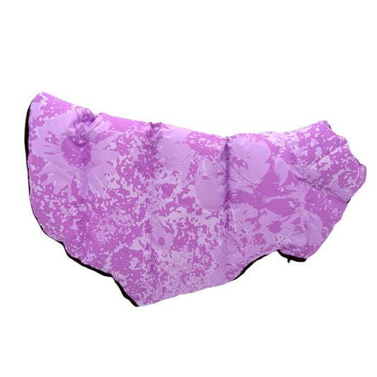 Lavender and White Winter Jacket Dog