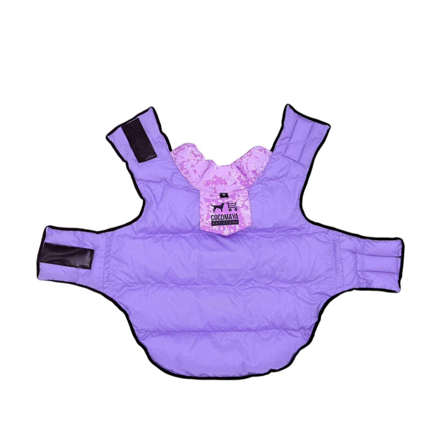 Lavender and White Winter Jacket For Dog