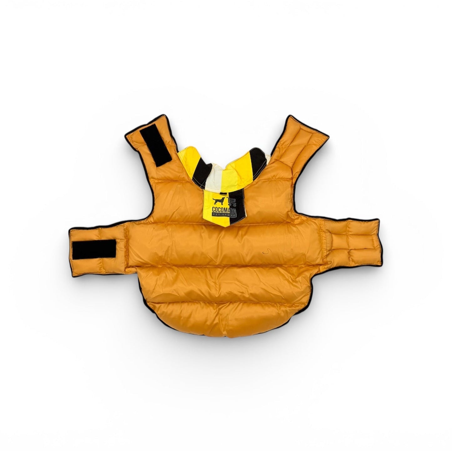 Luxury Yellow and Black Dog Jacket