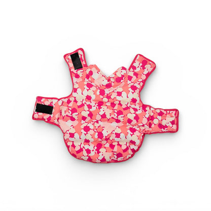 Pink Camo Puffer Winter Dog Jacket